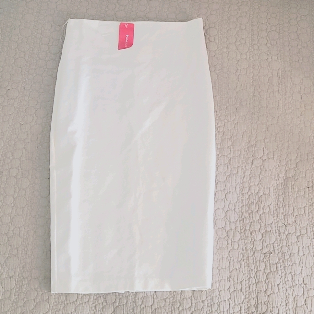 White Bodycon Midi Skirt size Medium